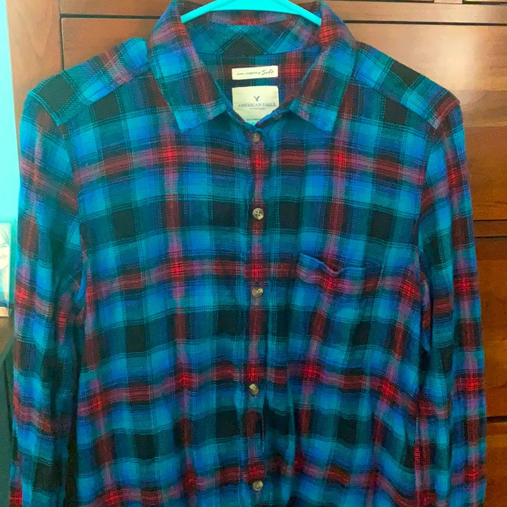 American Eagle Women’s Boyfriend Fit Flannel